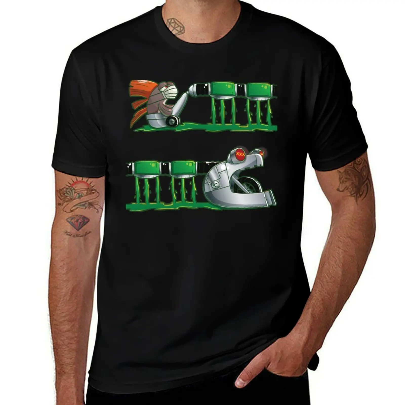 Steel Eel T-Shirt Fashion Simple Casual Tee Shirt T-Shirt