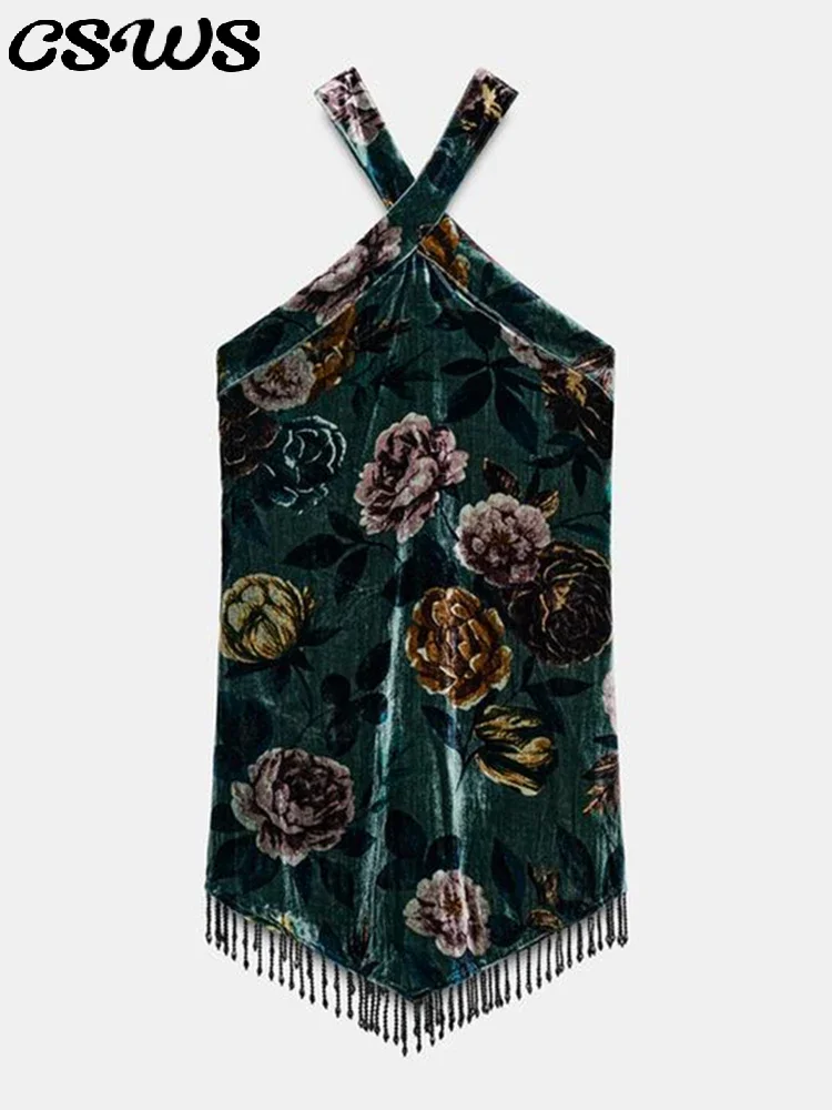 Seksowne sukienki imprezowe z frędzlami, krótkie, dopasowane, bez rękawów, z dekoltem typu halter, odkryte plecy, eleganckie sukienki wieczorowe, damska moda, sukienki na zimę i wiosnę.