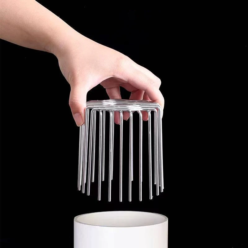 Hot Sale 1Pc Steel Drainage Cover Roof Floor Drain Downpipe Strainer Anti-blocking Gutter Guard Leaf Debris Trap Rain Pipe Cap