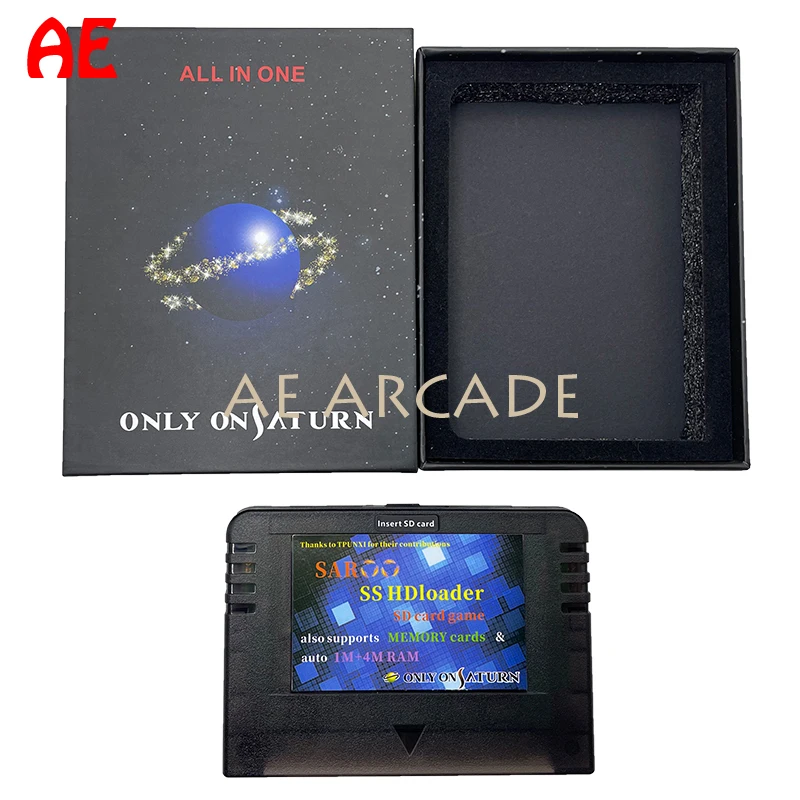 Saroo Saturn Elite SAROO HDLoader Fast Reading Games Reader Cartridge Support SD TF Memory Card Play Game Without CD for Saturn