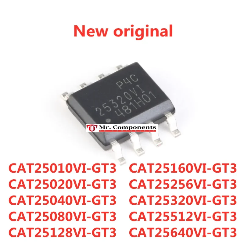 5PCS CAT25160VI-GT3 CAT25256VI-GT3 CAT25320VI-GT3 CAT25512VI-GT3 CAT25640VI-GT3 25160VI 25256VI 25320VI 25512VI 25640VI SOP8