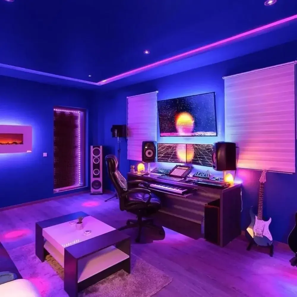 1M - 5M LED Strip Light RGB 2835 Flexible Lamp Tape Diode USB Cable 3 Key Control DC5V  Desk Screen TV Background Lighting