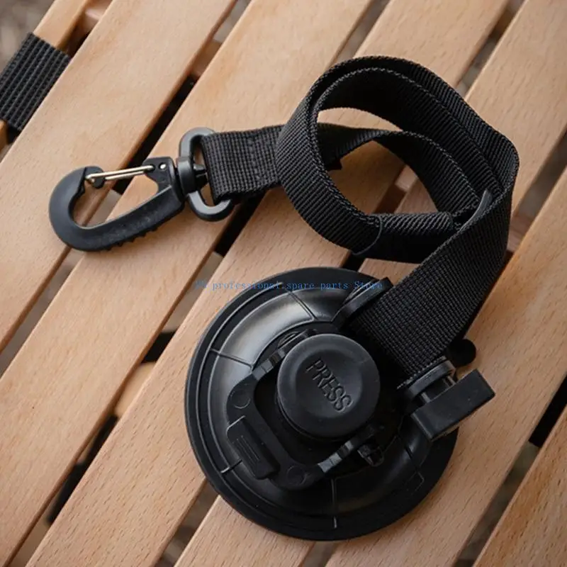 41XA حامل حزام تثبيت الباب، حزام تثبيت شديد التحمل، مشابك قابلة للتعديل، حزام كوب شفط باب المنزل المحمول