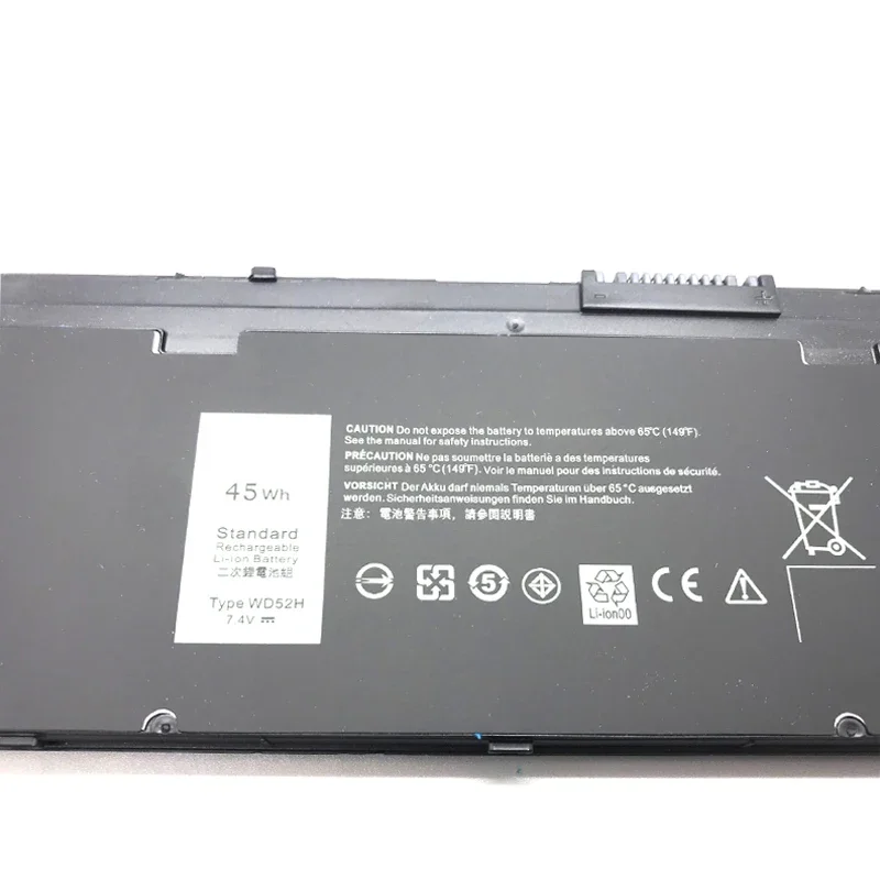 Lmdtk แบตเตอรี่แล็ปท็อป WD52H ใหม่สำหรับ Dell Latitude E7240 E7250 W57CV 0W57CV GVD76 VFV59 F3G33 45WH 7.4V