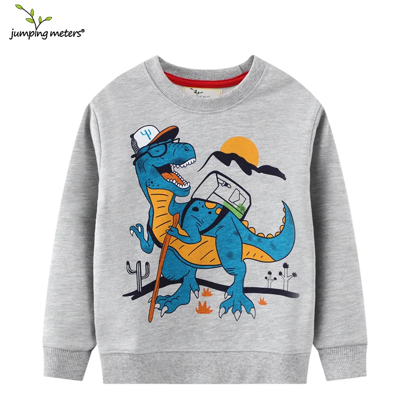 

2025Spring New Children's Clothing Boys Long Sleeve Long Pants Cotton Sweatshirt Dinosaur Distribution Dropshipping