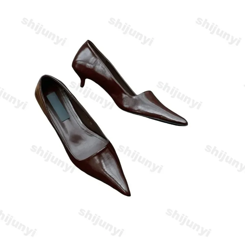 Women Pumps Sexy Suede Pointed Toes High Heels Fashion Office Stiletto Party Wedding Shoes Female Comfort Low Heel Women Shoes image 6