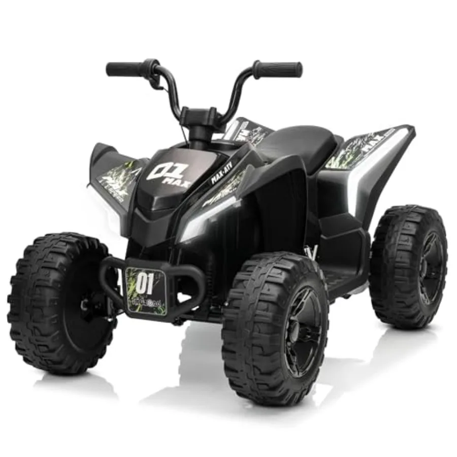 

Детский квадроцикл Kidzone 24V с электроприводом, Bluetooth, USB, музыкой, LED-подсветкой, задней подвеской, передним/задним ходом, скорость до 3.7 миль/ч