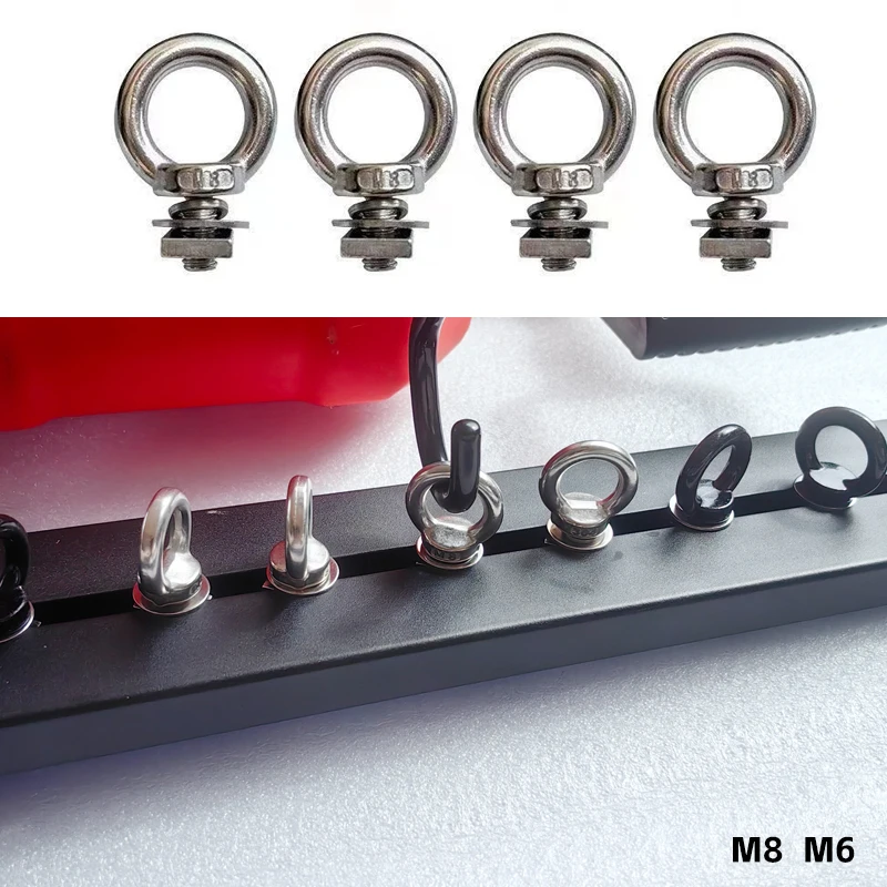 M8  M6 Extended T-type Multifunctional Stainless Steel Pull Ring Screw for Roof Rack Crossbar Expansion Platform