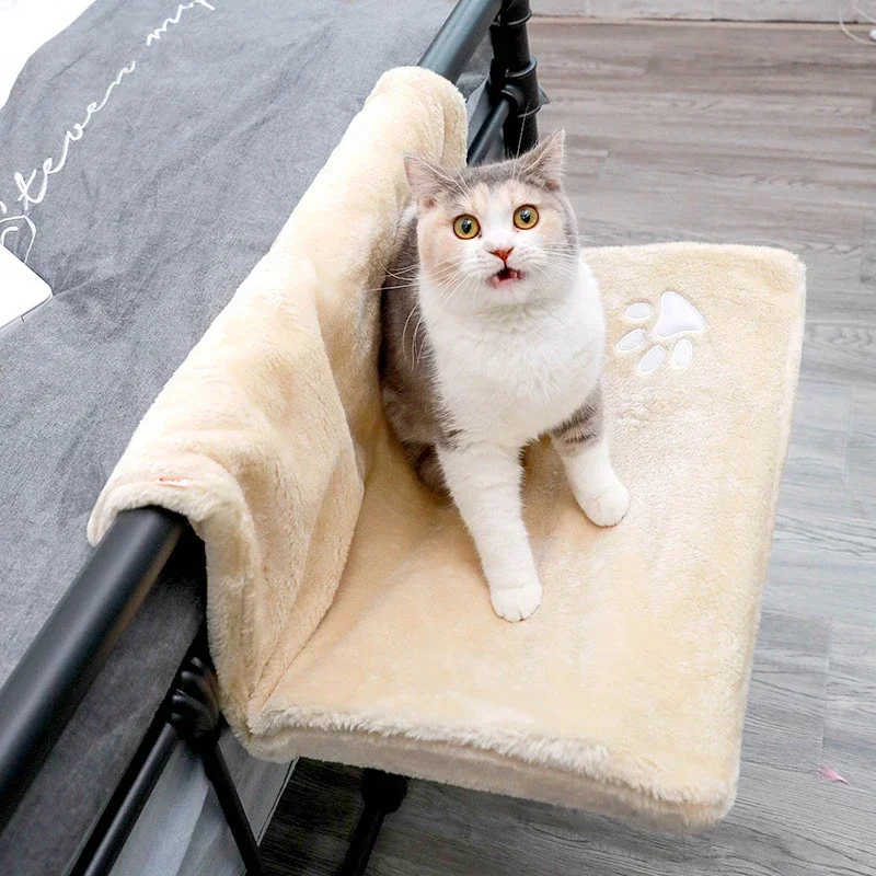 

Hanging Cat Bed Soft Cosy Cat Hammock Removable Pet Beds Radiator Bench Kitten Nest With Strong Durable Metal Frame Accessories