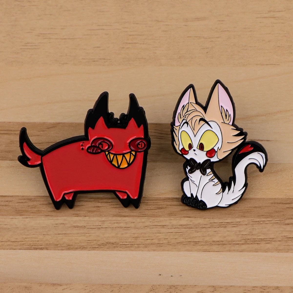 2pcs/set Cartoon Enamel Pin Funny Dog Badges on Backpack Cute Brooches for Women Men Lapel Pins Cosplay Accessories Toys Gift