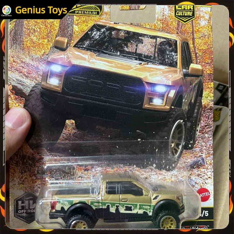 Hot Wheels Premium 2025 autocultuur HW Off Road 2017 FORD F-150 RAPTOR schaal 1:64 gegoten legering model collectible jongens speelgoed geschenken