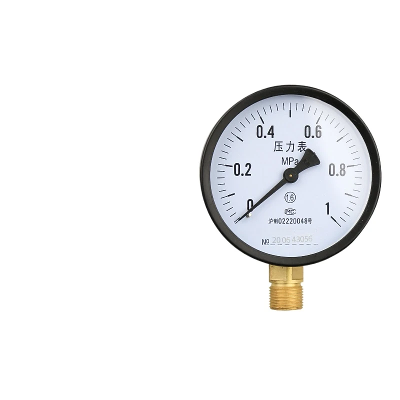 Ordinary water pressure gauge, barometer, steam pressure gauge 1.6 2.5MPa boiler gauge