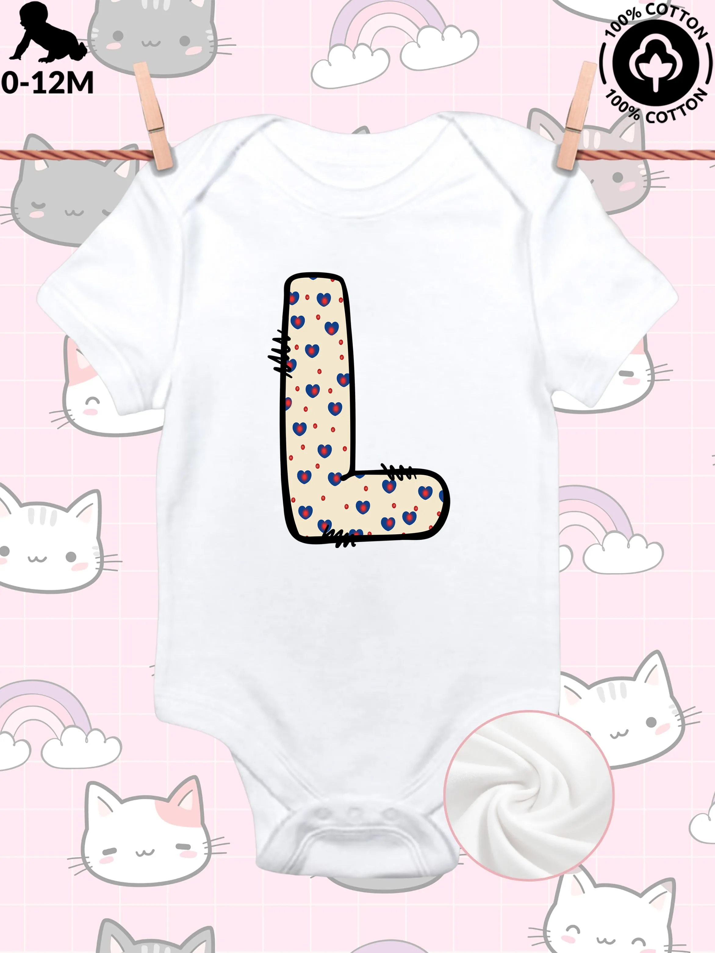 

Патриотический легкий кремовый комбинезон унисекс для малышей, мягкий хлопковый слип, всесезонный белый боди 190GSM