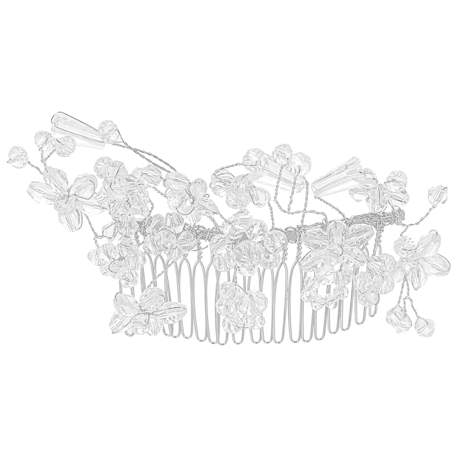 مشط شعر الزفاف إكسسوارات العروس أنيقة قطعة شعر الزفاف مشط جانبي للنساء أغطية الرأس لحفلات الزفاف #2