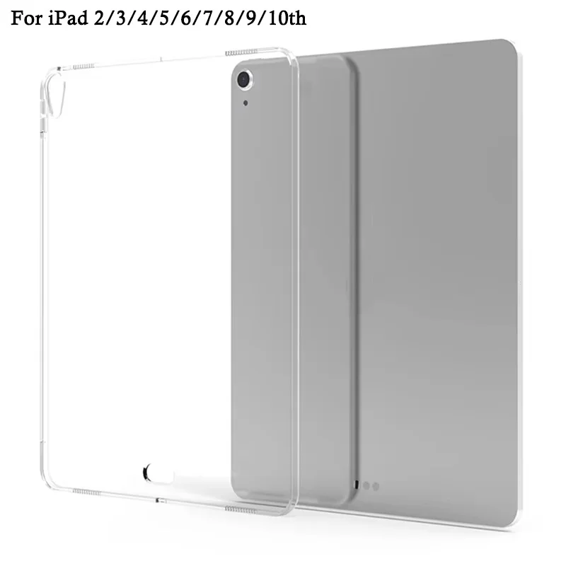 Tablet Case For Apple iPad 10th 9th 8th 7th 6th 5th 4th 3th 2th Gen TPU Silicone Case For iPad Mini 6 Air 5 4 Pro 11 2022 Cover