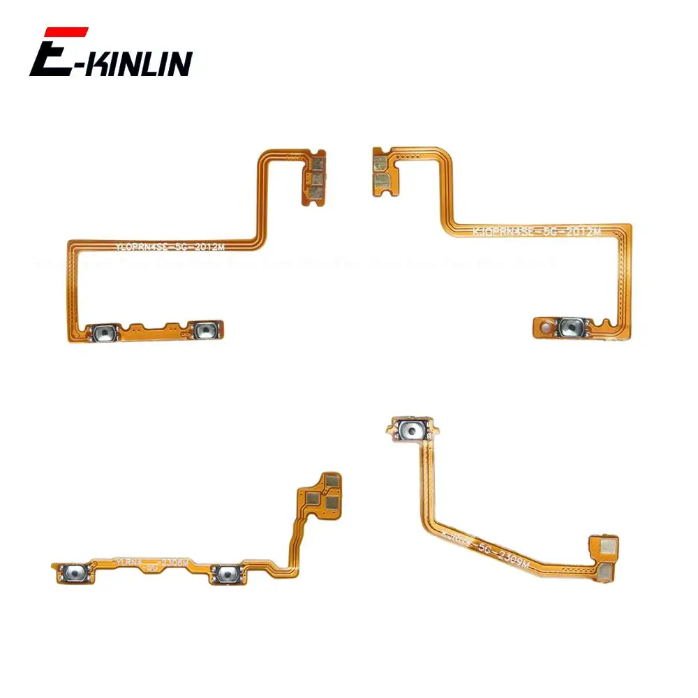 Switch Power ON OFF Key Mute Silent Volume Button Ribbon Flex Cable For OPPO Reno4 Lite Pro SE F Z 4G 5G Replacement Parts