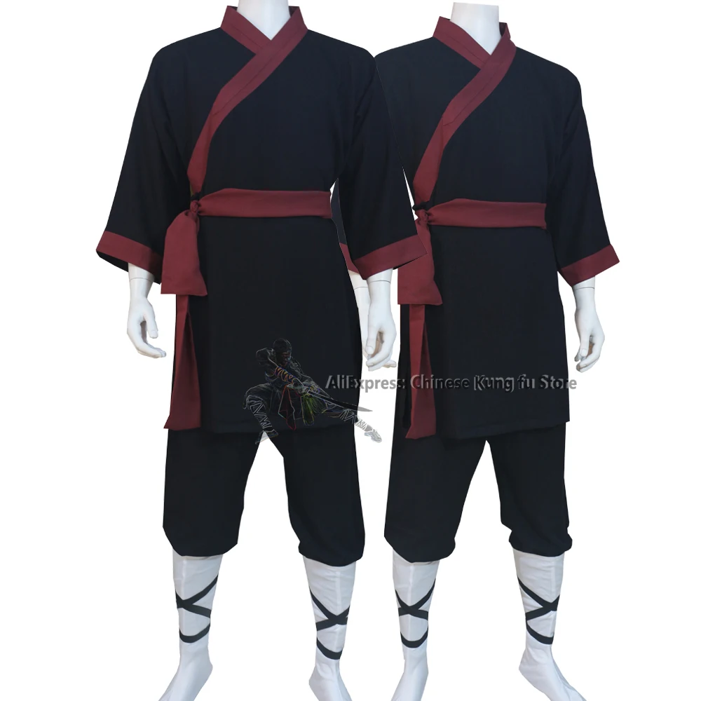 Summer Shaolin Monk Robe Buddhist Kung fu Uniform Tai Chi Martial arts Wing Chun Suit