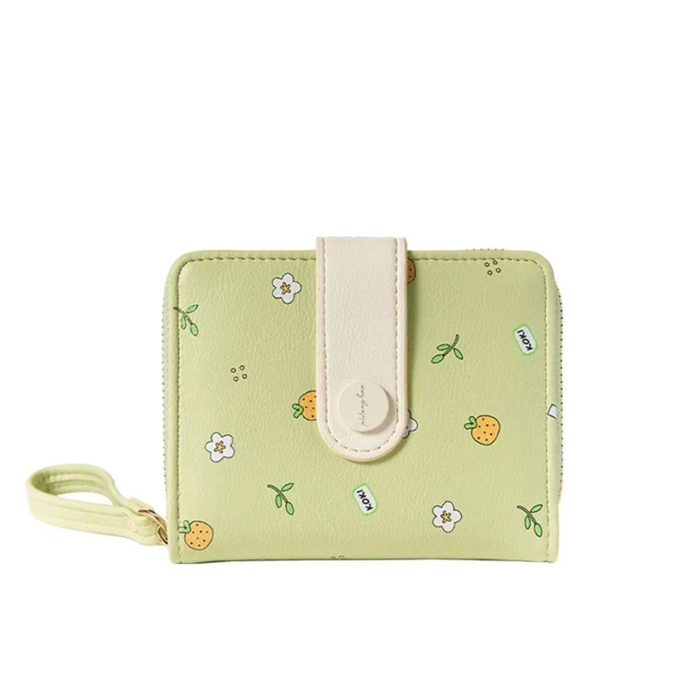 

Fashion Hasp Folding Women Wallet Zipper Japanese Style Short Wallet PU Leather Purse Bag Student