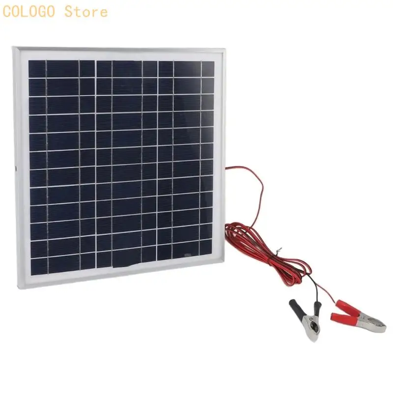 Durability 20W Solar Charging Board For Outdoor Use And 12V Batteries D0LD