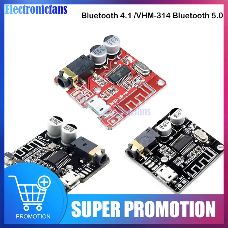 diymore Micro USB VHM-314 Bluetooth Audio Receiver Board Bluetooth 4.1 5.0 Car Speaker mp3 Lossless Decoder Stereo Music Module