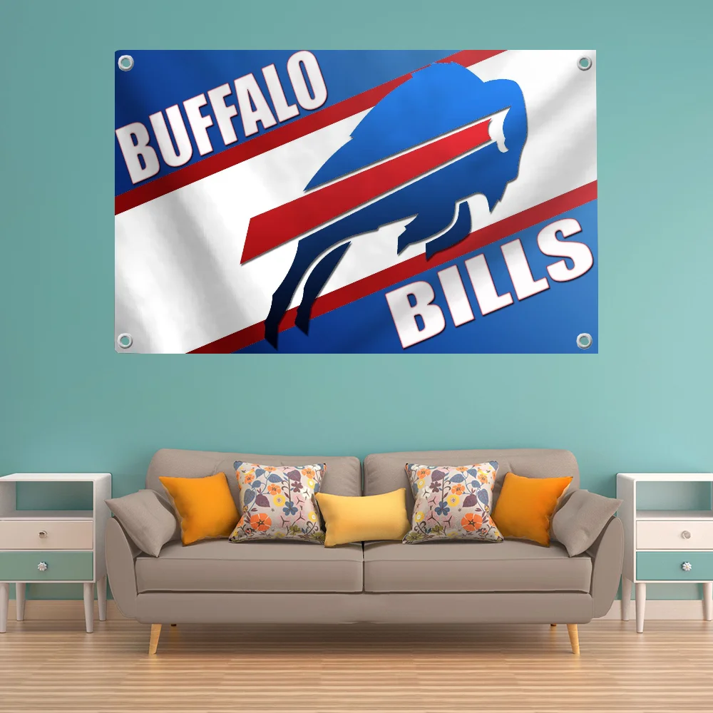 Garden Funny Flag Pride Flag Flag to Hang Flags for Rooms Banner B-buffalo B-bills Outdoor Decor Room Aesthetic Wall Decoration