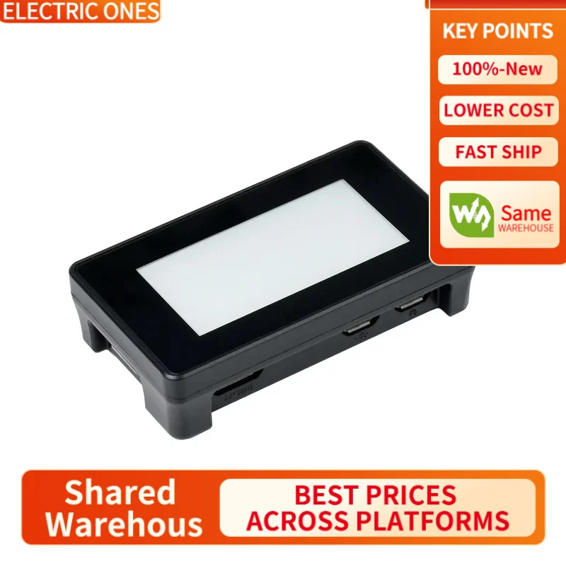 

【Waveshare genuine】- V4 2.13inch Touch E-Paper E-Ink Display For Raspberry Pi Zero, 250×122 Pixels, ABS Protection Case, Pwnagot