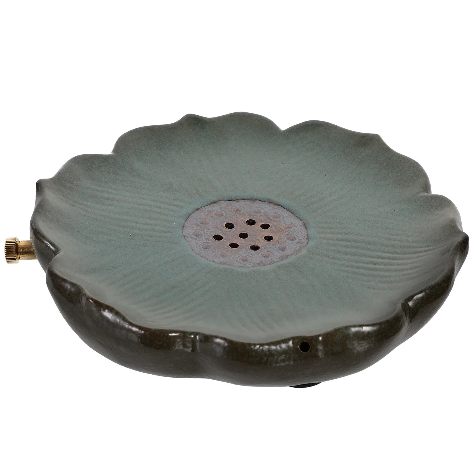 

1Set Retro Lotus Teapot Tray Ceramic Design Water Storage Teacup Plate Home Office Tea Set Tray Teapot Mat Teacup Storage Plate