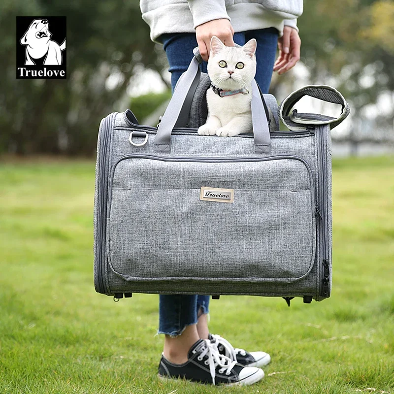 Truelove Pet Bag Water-resistance High Grade Polyester Eco-friendly Breathable Puppy Bag Carrier Cat and Dog Bag Carrier TLX2971