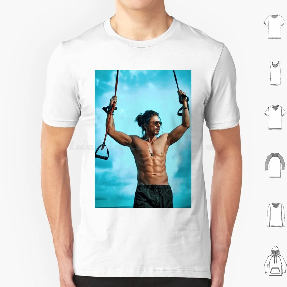 Shahrukh Khan T Shirt Big Size 100% Cotton Shahrukh Khan Actor Hollywood Movie Legend 80s Vintage Artis The Film Bollywood