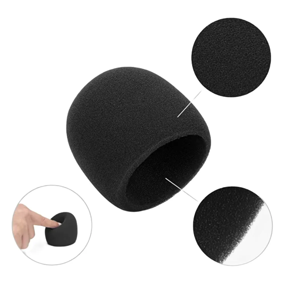 1/2/3pcs Microphone Sponge Foam Cover,Foam Microphone Windscreen,Mic Wind Cover Pop Filter for Blue Yeti Condenser Microphone