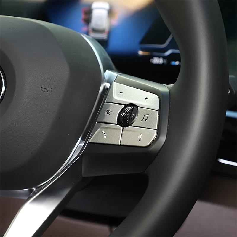 

Алюминиевый сплав, серебристый для BMW X1 U11 2023, 2024, декоративная наклейка на кнопку рулевого колеса, декоративная наклейка на подъемную панель для стекла