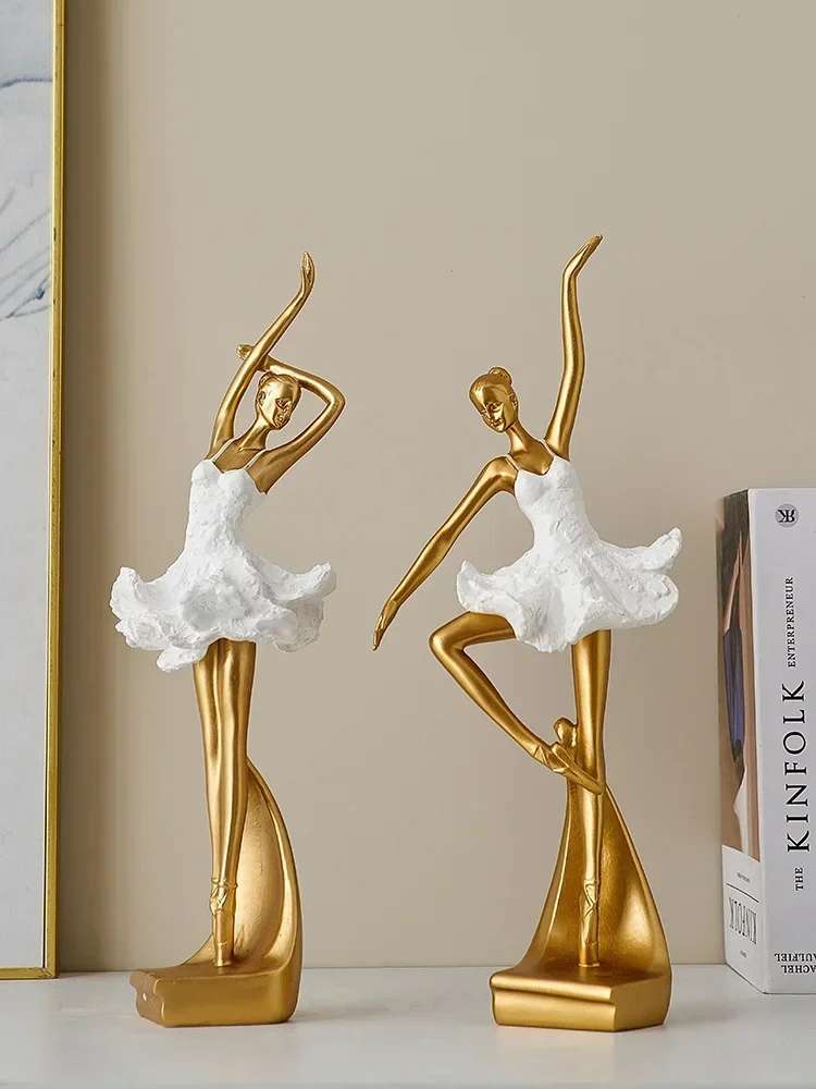 

-Ballet girl ornaments home accessories luxury high-end art advanced porch wine cabinet TV cabinet soft furnishings