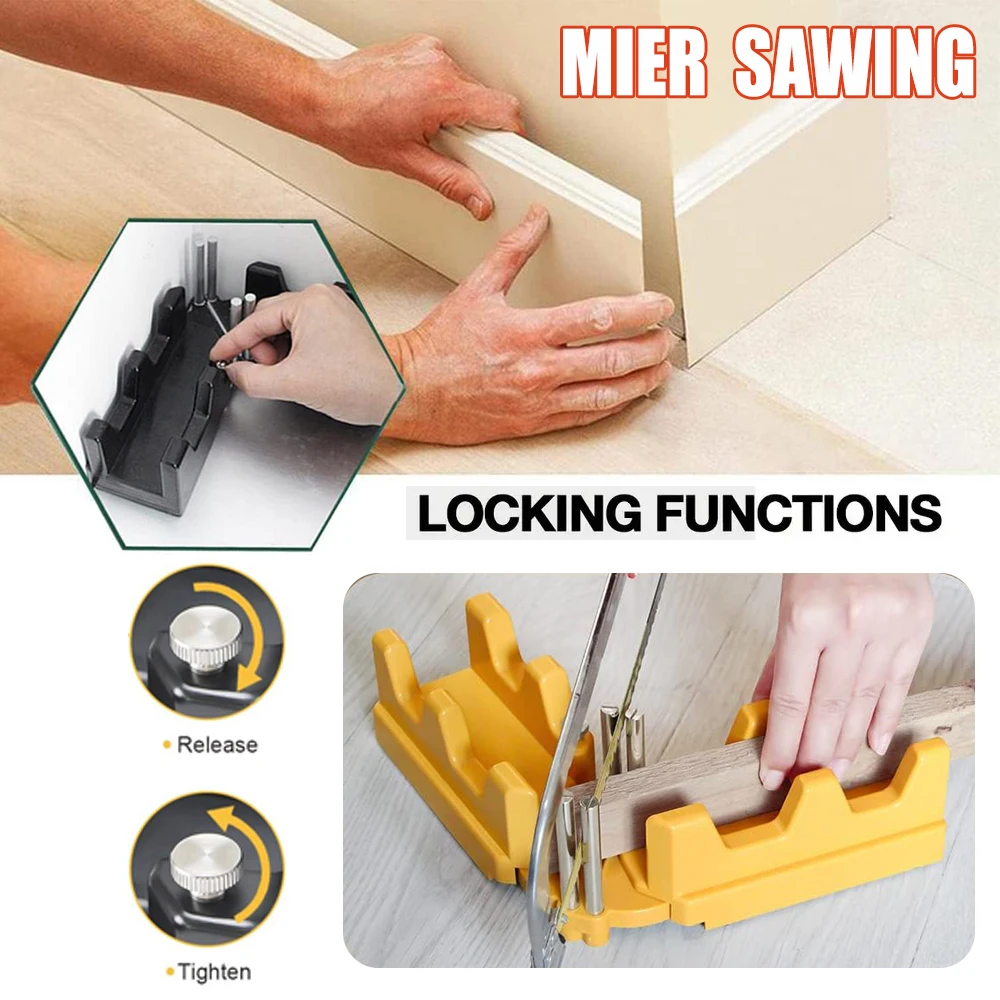 2 In 1 Miter Measuring Angle Sawing Cutting Tool 85-180°Measuing Bevels Measurement Precise Cutting Woodworking Hand Tools