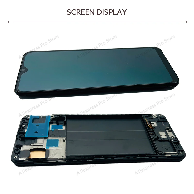 شاشة الكريستال السائل لسامسونج غالاكسي A30 A305 LCD مجموعة المحولات الرقمية لشاشة تعمل بلمس لوحة A305F A305G A305N A3050 عرض إصلاح أجزاء