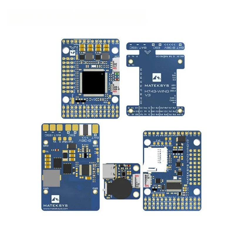 H743-WING V3 STM32H743VIT6 Dual Camera INAV Flight Controller for RC FPV Ai-rplanes Built-in OSD Support Remote Control