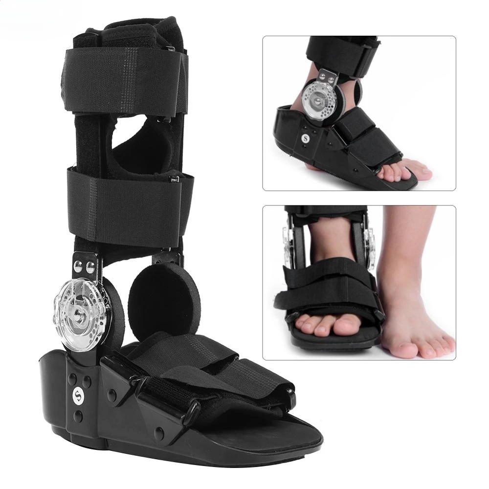 Medical Ankle Stabilizer Brace Walking Boots Support Adjustable Foot Ankle Walker Bone Care Release Disease Pain for Sport Injur