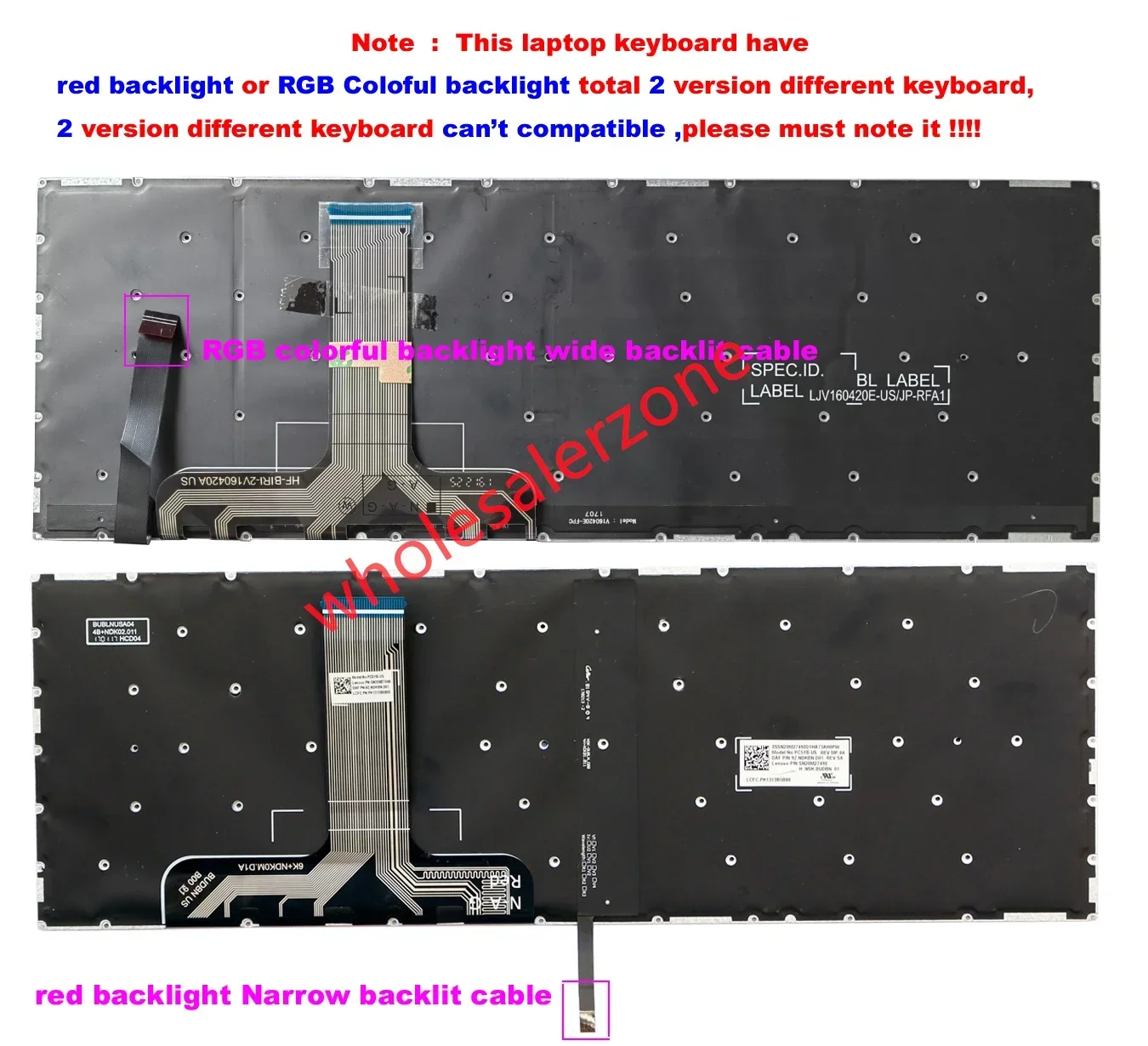 New For Lenovo Legion Y520 Y720 R720 series laptop US keyboard