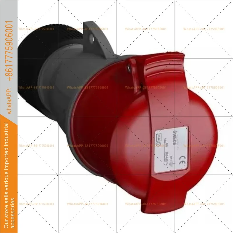 Original Quadrupole Mobile Industrial Socket 316EC6 16A 380-415V IP44