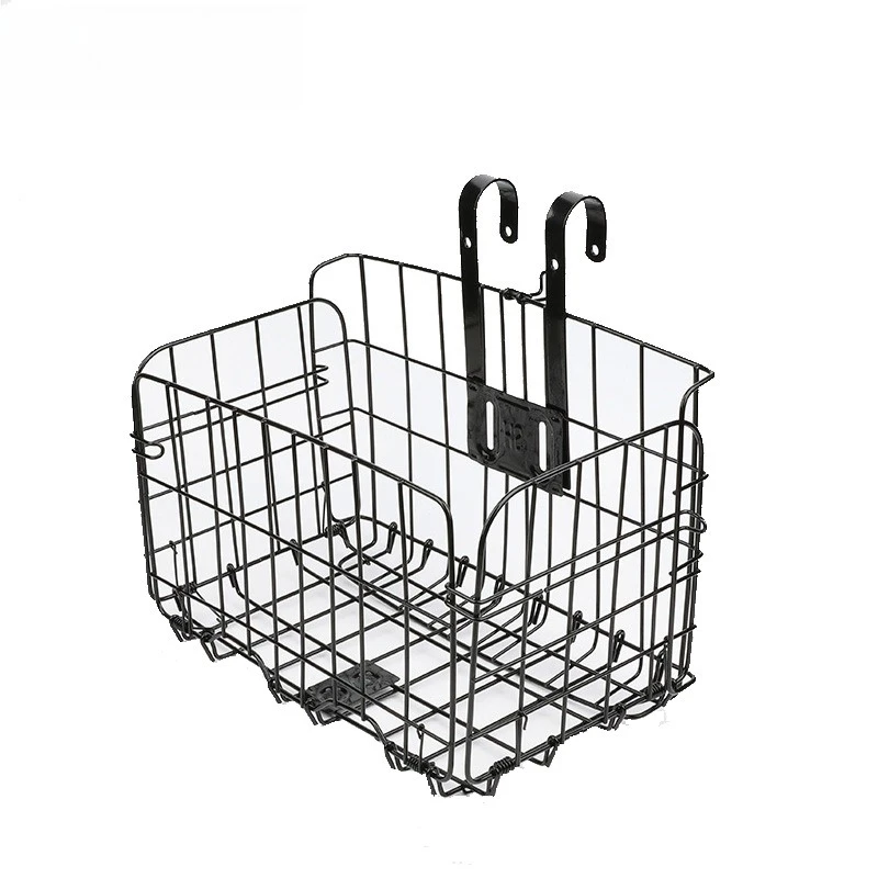 AliExpress NONE Mountain Bike Folding Hanging Basket Bicycle Basket Basket Front And Rear Hanging Bold Side Trailer Basket Cycling accessories
