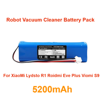 For XiaoMi Lydsto R1 Roidmi Eve Plus Viomi S9 Robot Vacuum Cleaner Battery Pack Capacity 5200mAh Accessories Parts Replacement