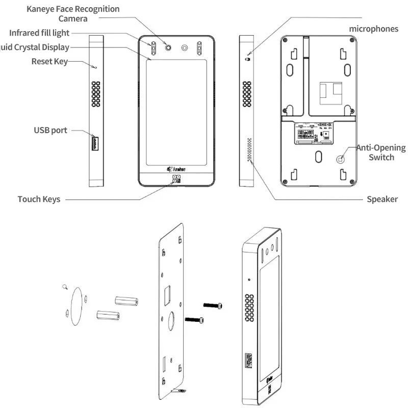 واي فاي التطبيق التحكم البيومترية بصمات الأصابع الماسح الضوئي الهاتف المحمول فتح باب الفيديو ووحدة التحكم في مرحل الهاتف الخليوي NFC