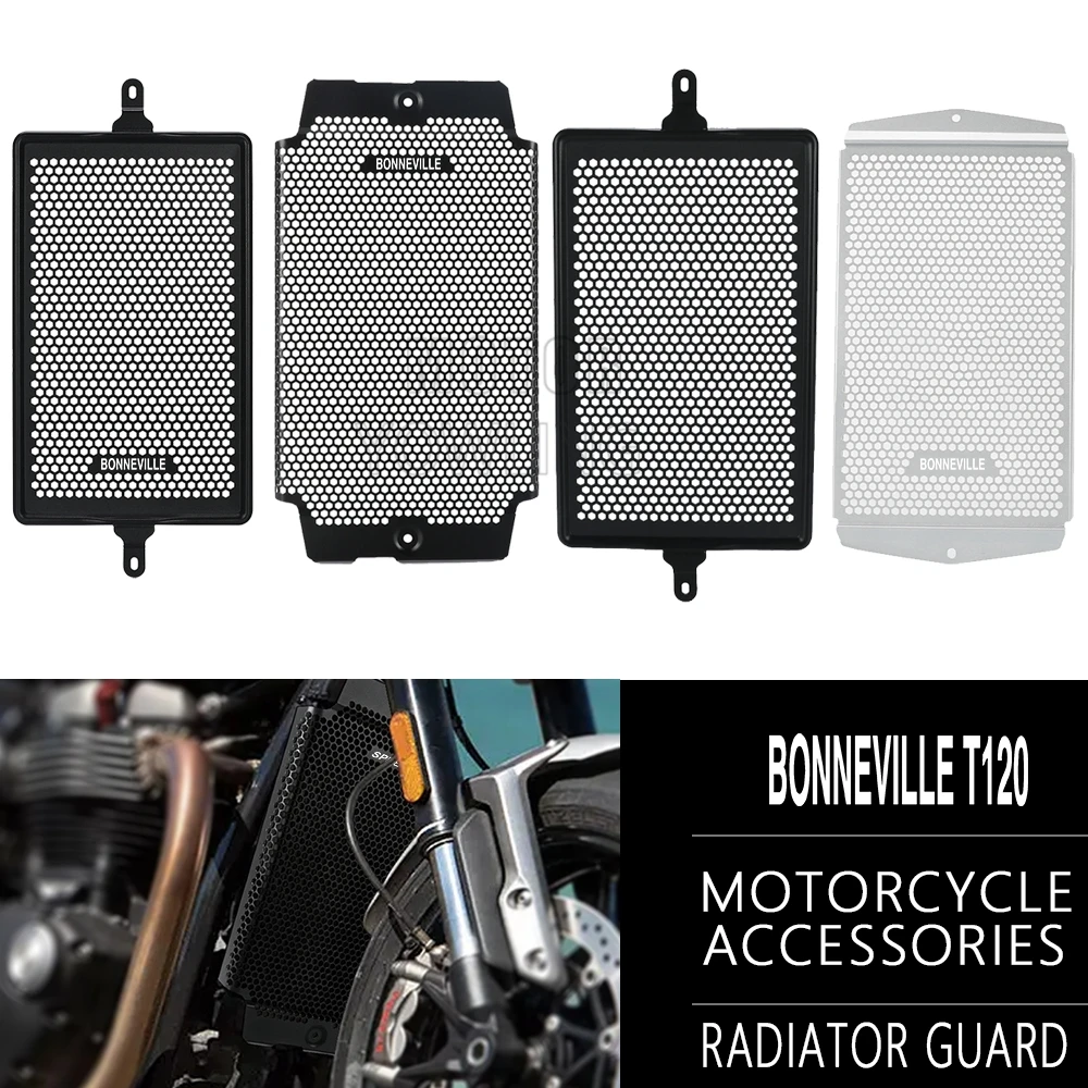 For Speed Twin 1200 900 Bonneville T100 Thruxton RS T120 Street Cup Scrambler Radiator Guard Cover Protection Oil Cooler Guards