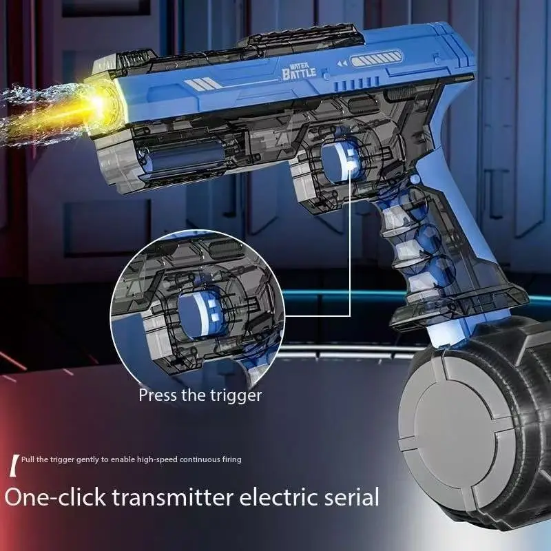 New Summer Outdoor Beach Toy Water Guns Electric For Adults Powerful Squirt Automatic Water Suction Water Blasters For Kids Gift