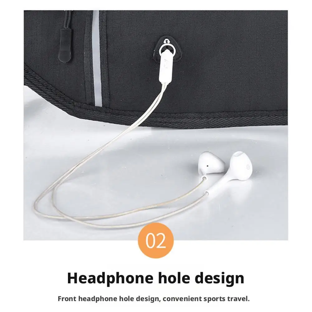 حقيبة خصر للجري خفيفة الوزن مقاومة للماء بشريط عاكس للخصر حزمة مراوح للصالة الرياضية والجري حزمة خصر قابلة للتعديل بحزام مرن