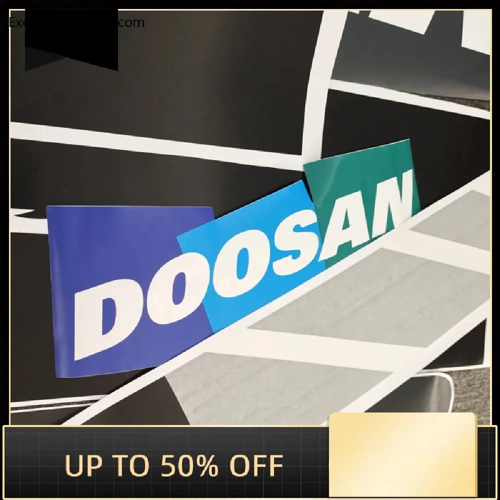 For Doosan Dx225lca Excavator Sticker All Car Stickers Vehicle Mark Display Number Letter Of Sticker Icon Excavator Parts