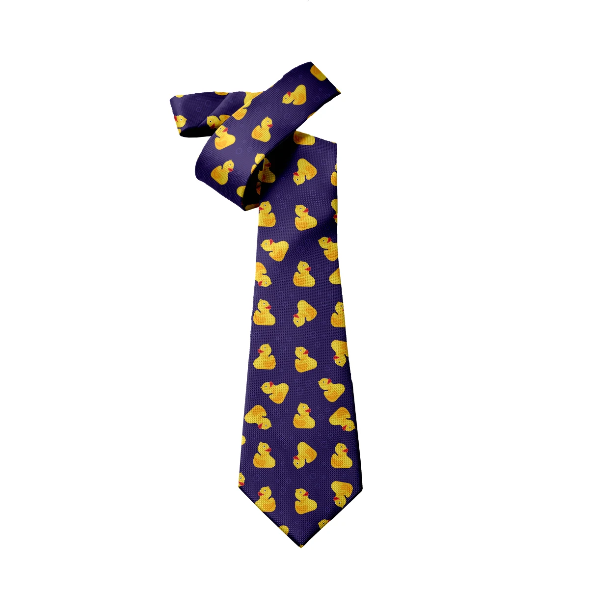 Corbata con estampado 3D de pato de dibujos animados unisex, corbata amarilla de 8cm, corbata de negocios de moda, accesorios únicos para hombres,