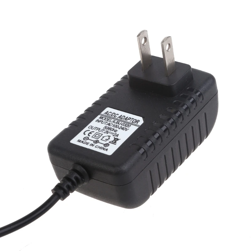 Adaptador corriente estadounidense 3v2A Enciende tus linternas juguete Potencia entrada AC100-240V 50/60Hz Reemplaza