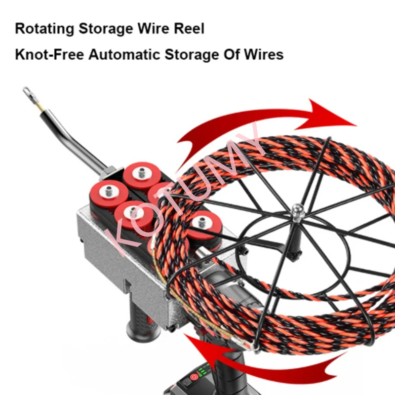 Electrician Wire Threader Stringing Wire Machine Electric Cable Threading Machine Through Wall Pull Line Wire Guide Tools