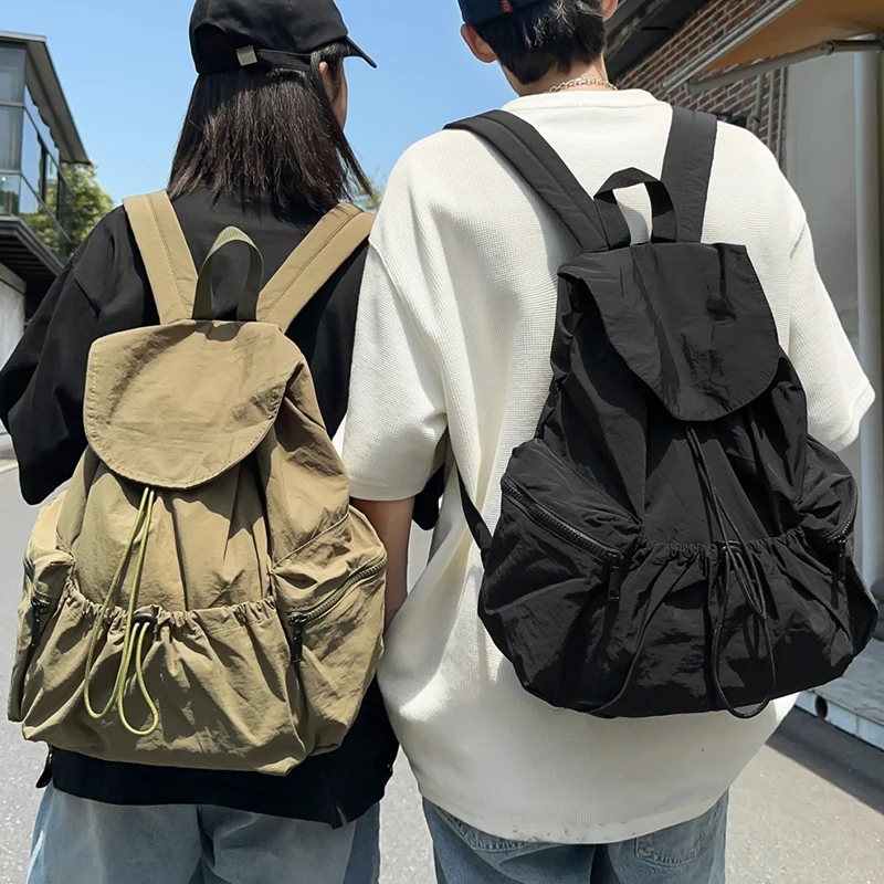 حقيبة ظهر رجالية قابلة للطي، مناسبة للمشي لمسافات طويلة والسفر والاستكشاف في الهواء الطلق، مع سعة كبيرة لسهولة التخزين