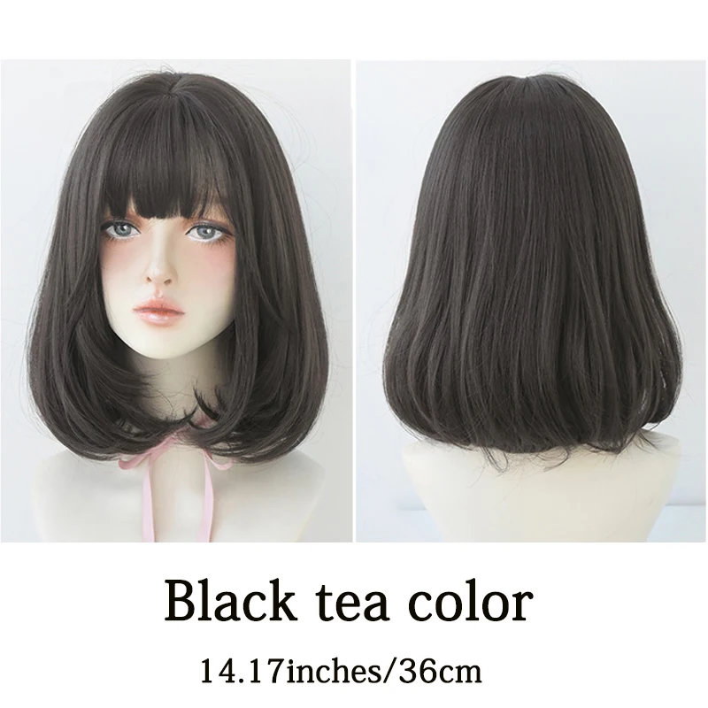 ทรงผมบ๊อบ 14 นิ้วพร้อมปลายหยิกและผมสังเคราะห์ธรรมชาติเหมาะสำหรับผู้หญิงปาร์ตี้ทุกวันและวิกผมคอสเพลย์ฮาโลวีน